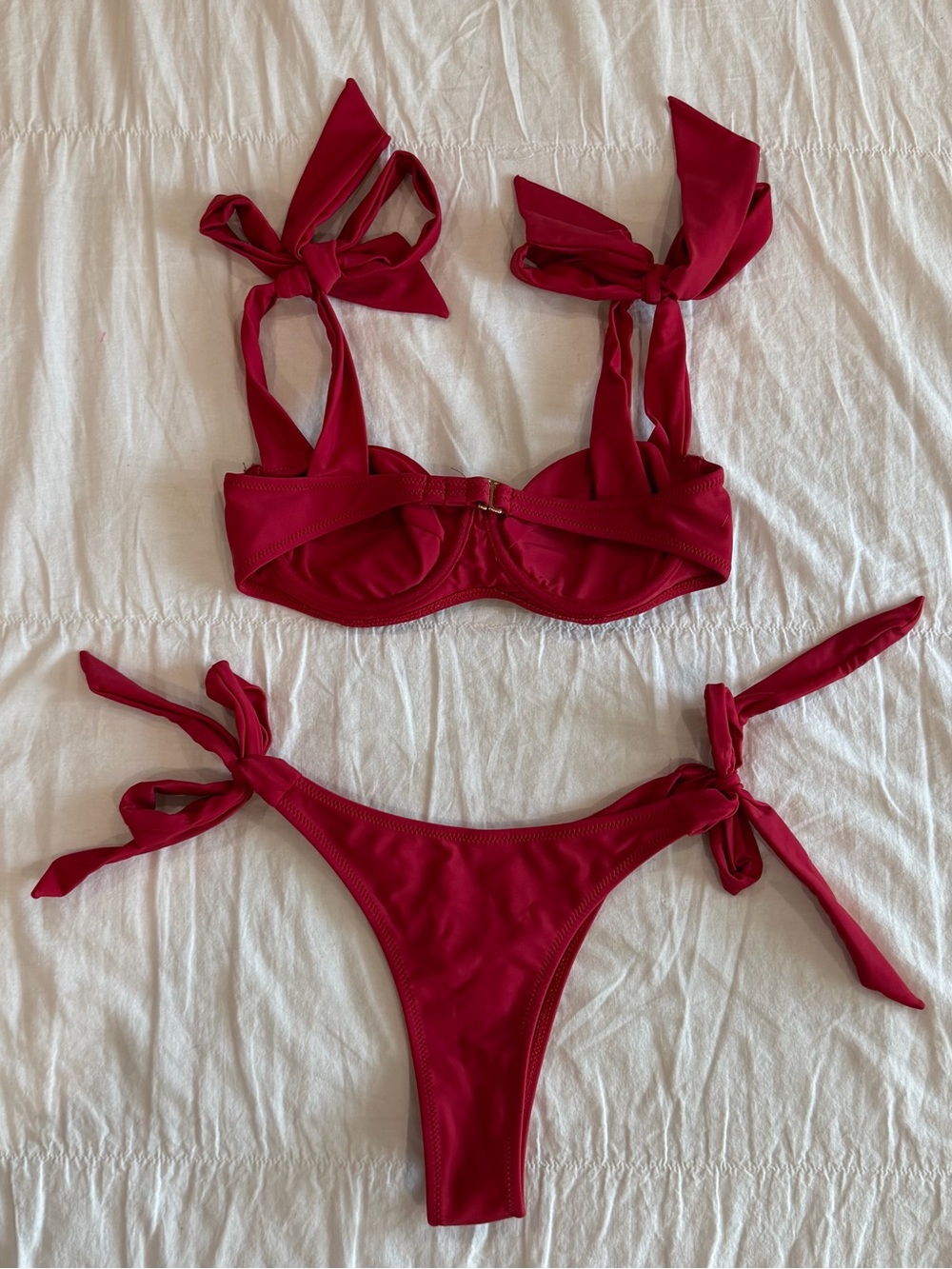 Strawberry Milk Mob Bow Bikini Set - Picture 2 of 3